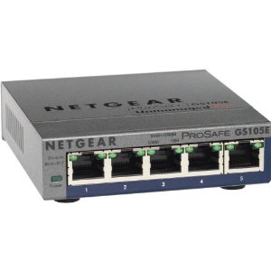 Netgear GS105E ProSafe Plus 5-port Gigabit Ethernet Switch